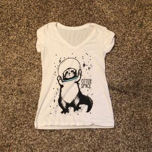 “Otter space” v-neck